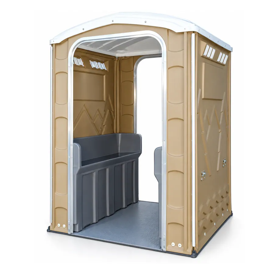 Interior of the Royal Throne Room urinal unit with trough tanks